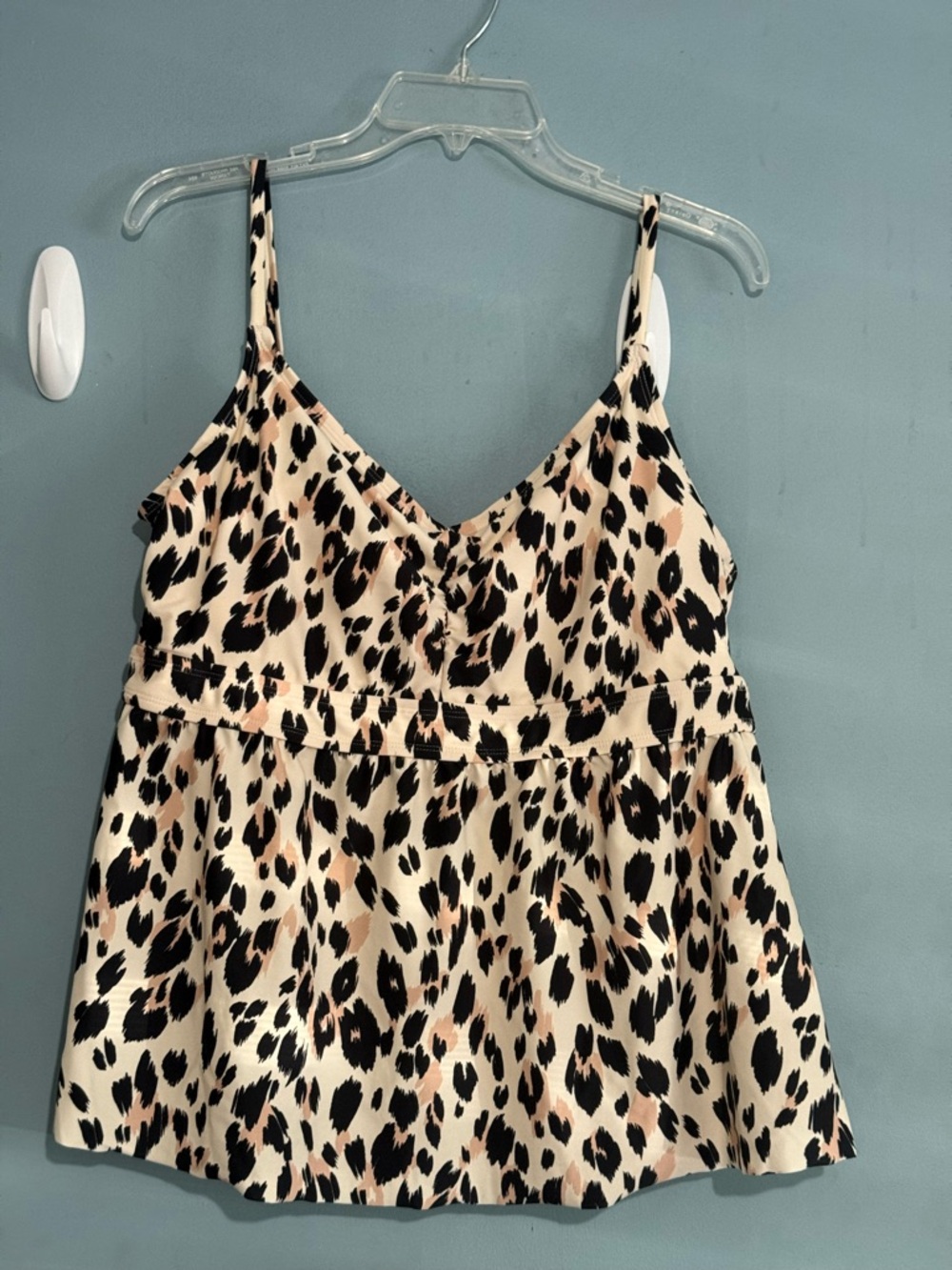 Kona Sol Animal Print One-Piece Swim Dress - Cream/Black/Brown - Picture 3 of 16